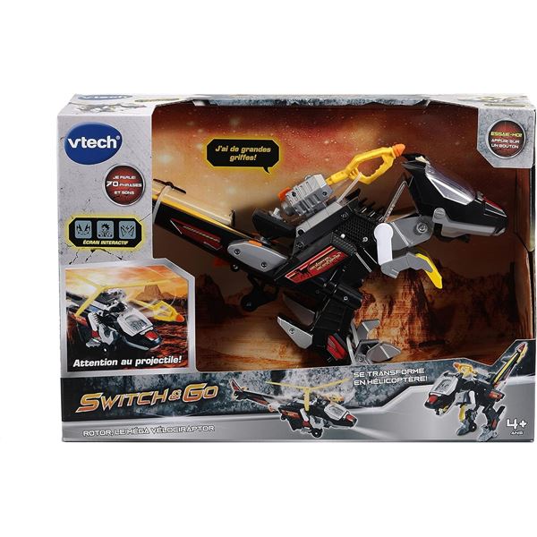 NEW WITH BOX VTECH SWITCH & GO VELOCIRAPTOR