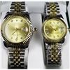 Image 1 : NEW REPLICA ROLEX "DATE JUST" COUPLES QUARTZ WATCH