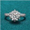 Image 2 : 1 CT GRA CERTIFIED MOISSANITE 925 SILVER