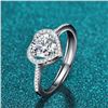 Image 1 : 1 CT GRA CERTIFIED BRILLIANT CUT MOISSANITE 925S