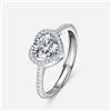 Image 4 : 1 CT GRA CERTIFIED BRILLIANT CUT MOISSANITE 925S