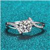 Image 2 : 1 CT GRA CERTIFIED BRILLIANT CUT MOISSANITE 925S