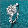 Image 1 : 1 CT GRA CERTIFIED BRILLIANT CUT MOISSANITE 925S