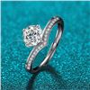 Image 1 : 1 CT GRA CERTIFIED BRILLIANT CUT MOISSANITE 925S