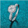 Image 1 : 1 CT GRA CERTIFIED BRILLIANT CUT MOISSANITE 925S