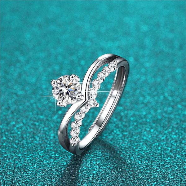 1 CT GRA CERTIFIED BRILLIANT CUT MOISSANITE 925S