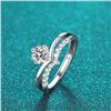 Image 1 : 1 CT GRA CERTIFIED BRILLIANT CUT MOISSANITE 925S