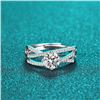 Image 4 : 1 CT GRA CERTIFIED BRILLIANT CUT MOISSANITE 925S