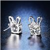 Image 4 : 2 CT GRA CERTIFIED MOISSANITE 925 SILVER EARRINGS