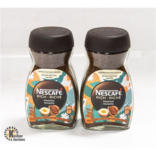 PACK WITH TWO 100G NESCAFE RICH L.E. HAZELNUT