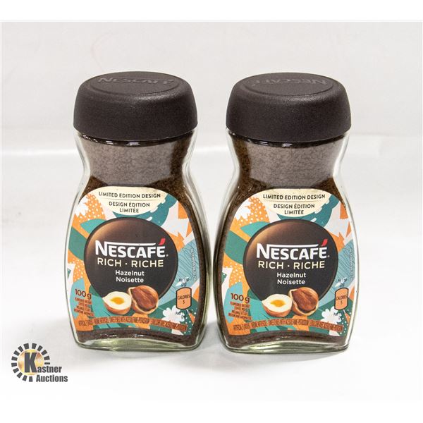 PACK WITH TWO 100G NESCAFE RICH L.E. HAZELNUT