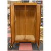 Image 2 : VINTAGE SOLID WOOD 2-DOOR WARDROBE