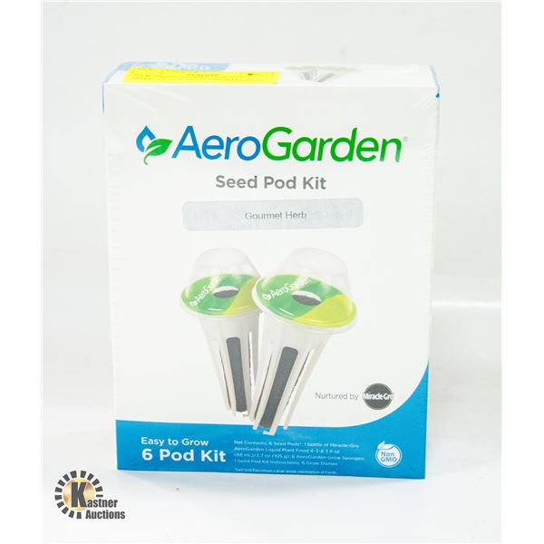NEW AERO GARDEN GOURMET HERB 6 PACK SEED POD KIT
