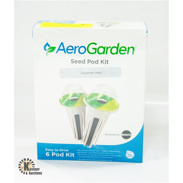 NEW AERO GARDEN GOURMET HERB 6 PACK SEED POD KIT