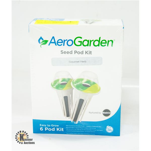 NEW AERO GARDEN GOURMET HERB 6 PACK SEED POD KIT