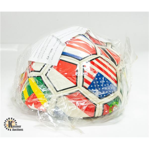 BRAND NEW FLAG SOCCER TRAINER WITH ELASTIC LEAD