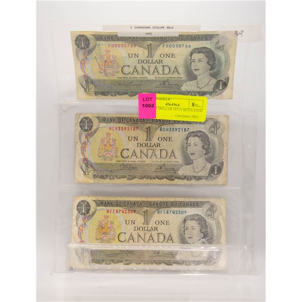 CANADA DOLLAR 1973 CIRCULATED