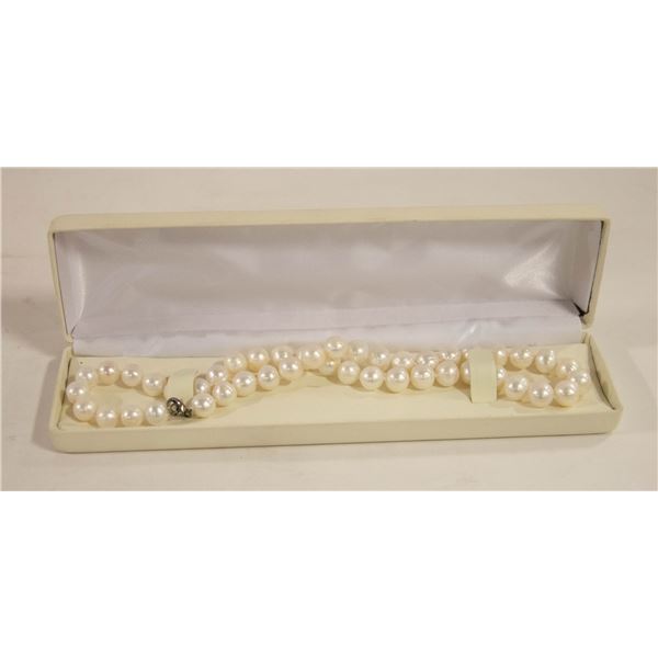 PEARL NECKLACE W/ SILVER 925 CLASP APPRAISAL