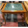 Image 1 : STONE TILE TOP SIDETABLE 24" X 24" X 20"