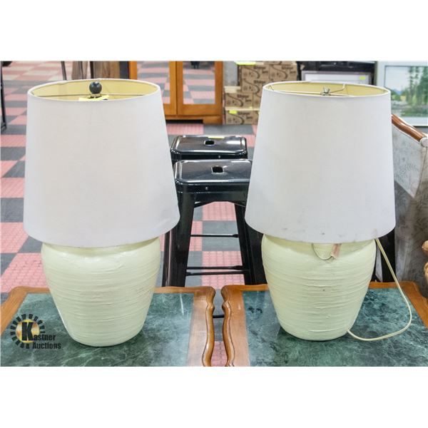 DECOR TABLE LAMPS PAIR