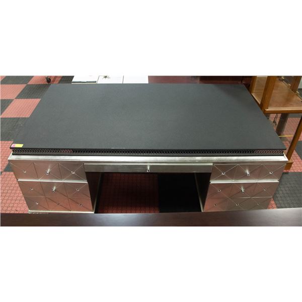 HOLLYWOOD SWANK DESK IN PEARL CAVIAR