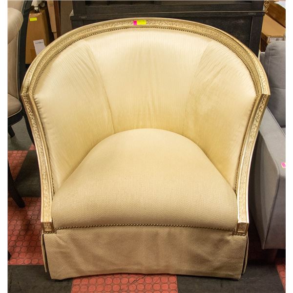 AMELIA 41" X GOLD FABRIC BUCKET SEAT