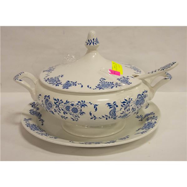ESTATE ANTIQUE SOUP TOUREEN