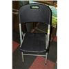 Image 1 : NEW DELUXE U-LINE BLACK FOLDING CHAIR CAPACITY 500