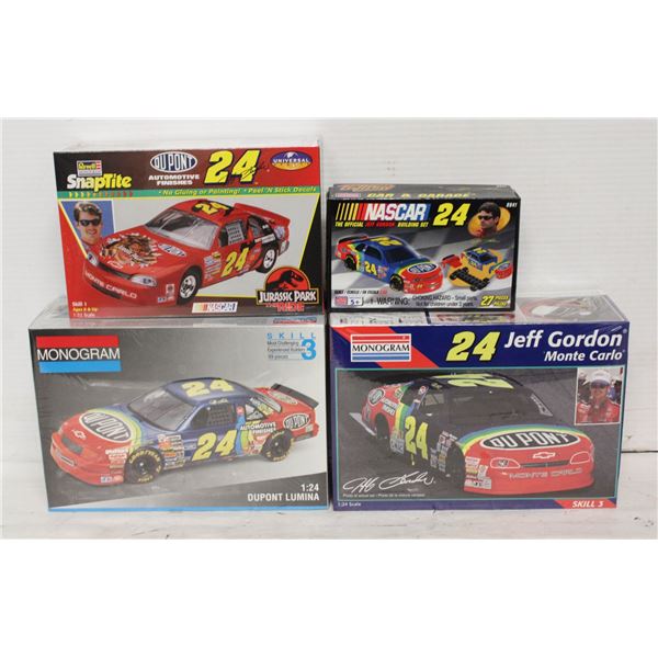 4 SEALED JEFF GORDON MODEL KITS