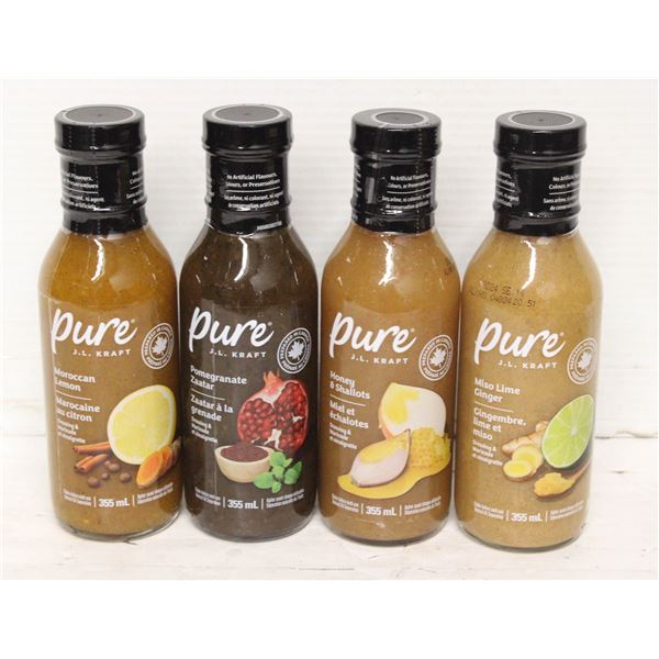 4 KRAFT PURE DRESSING & MARINADE VINIAGRETTE