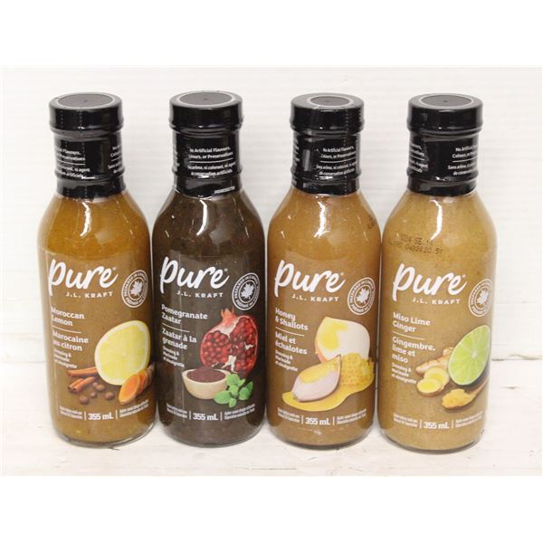 4 KRAFT PURE DRESSING & MARINADE VINIAGRETTE