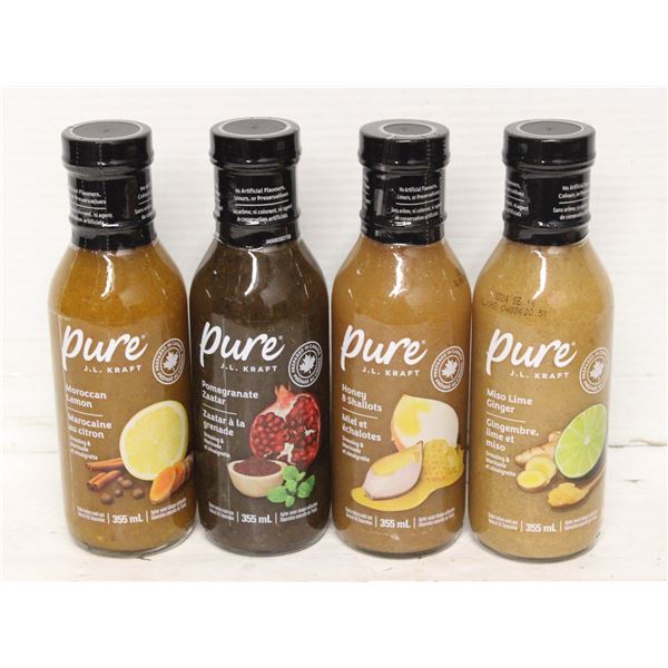 4 KRAFT PURE DRESSING & MARINADE VINIAGRETTE