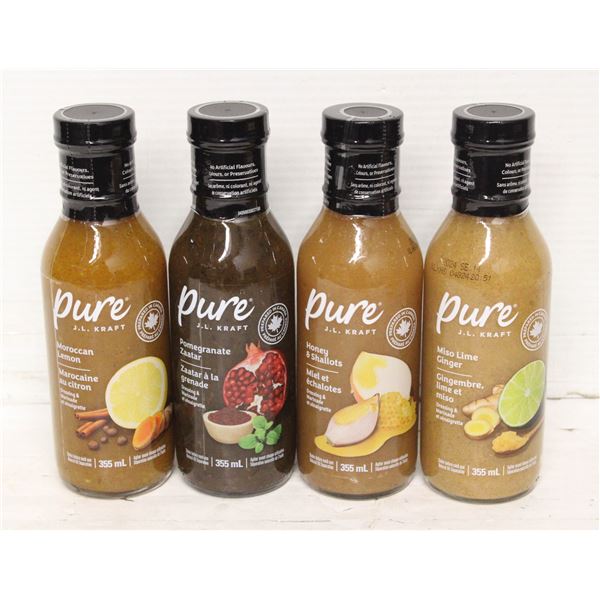 4 KRAFT PURE DRESSING & MARINADE VINIAGRETTE
