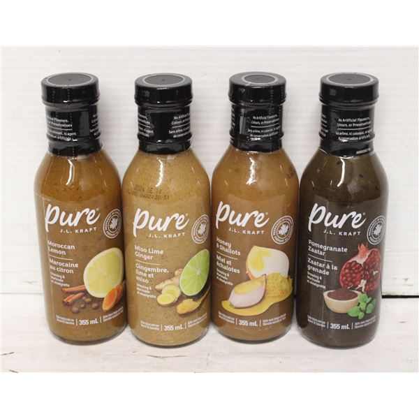 4 KRAFT PURE DRESSING & MARINADE VINIAGRETTE