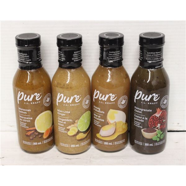 4 KRAFT PURE DRESSING & MARINADE VINIAGRETTE