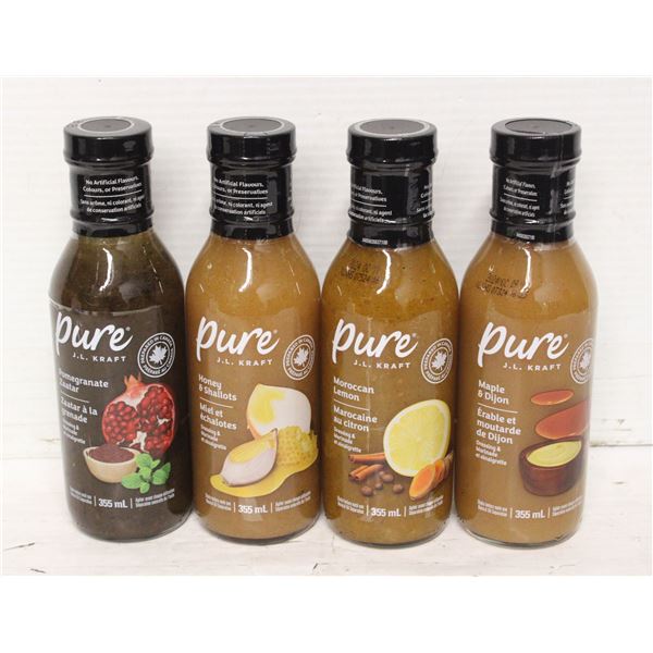 4 KRAFT PURE DRESSING & MARINADE VINIAGRETTE