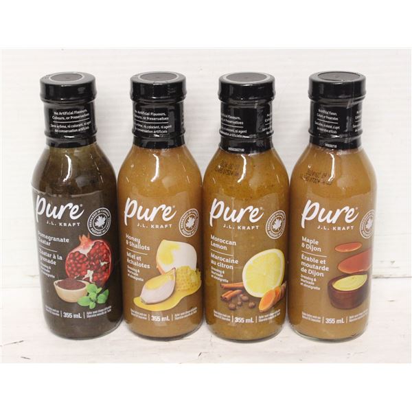 4 KRAFT PURE DRESSING & MARINADE VINIAGRETTE