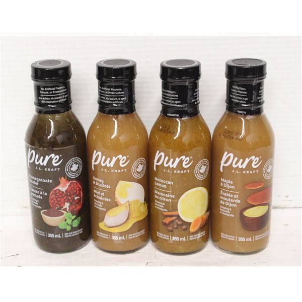4 KRAFT PURE DRESSING & MARINADE VINIAGRETTE