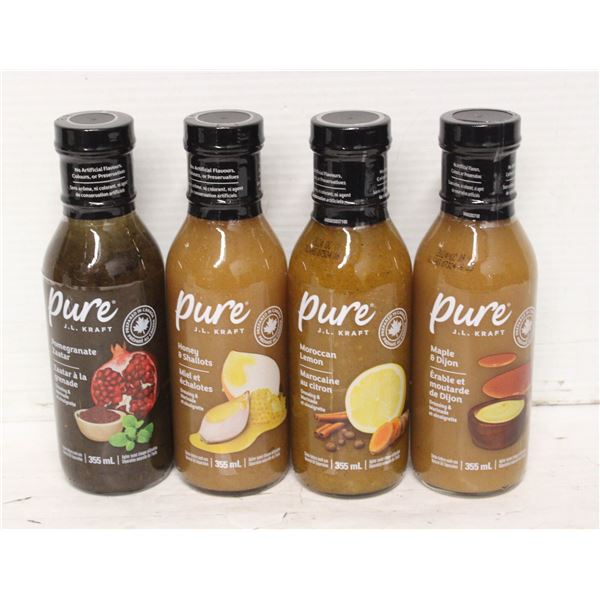 4 KRAFT PURE DRESSING & MARINADE VINIAGRETTE