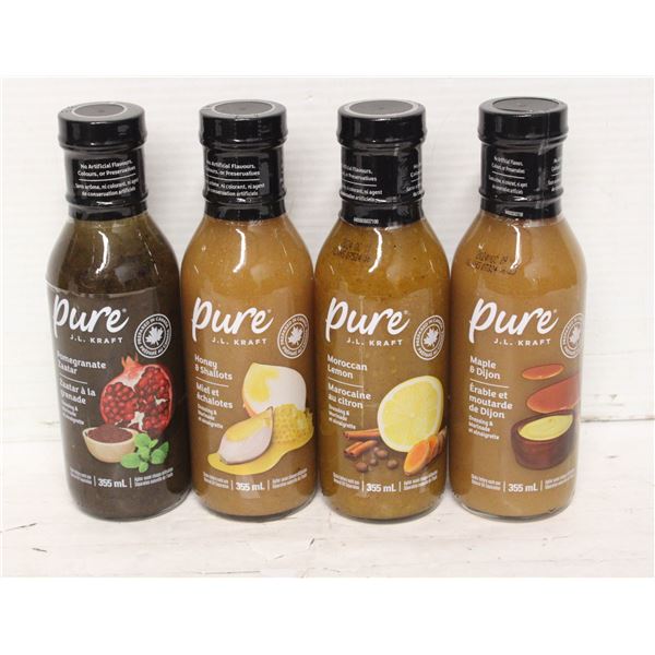 4 KRAFT PURE DRESSING & MARINADE VINIAGRETTE