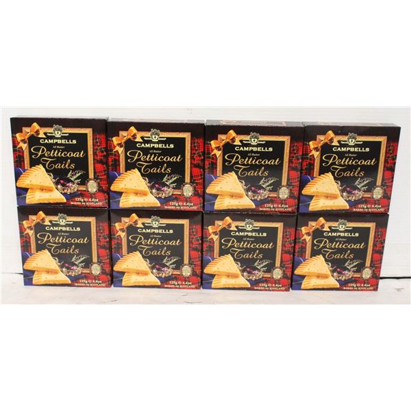 8PKS CAMPBELL SCOTTISH SHORTBREAD PETTICOAT TAILS