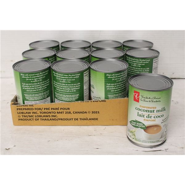 12 CANS OF PRESIDENT‘S CHOICE EVAPORATED COCONUT