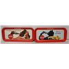 Image 1 : 2 METAL COCA COLA TRAYS EACH 9 INCHES X 19 INCHES