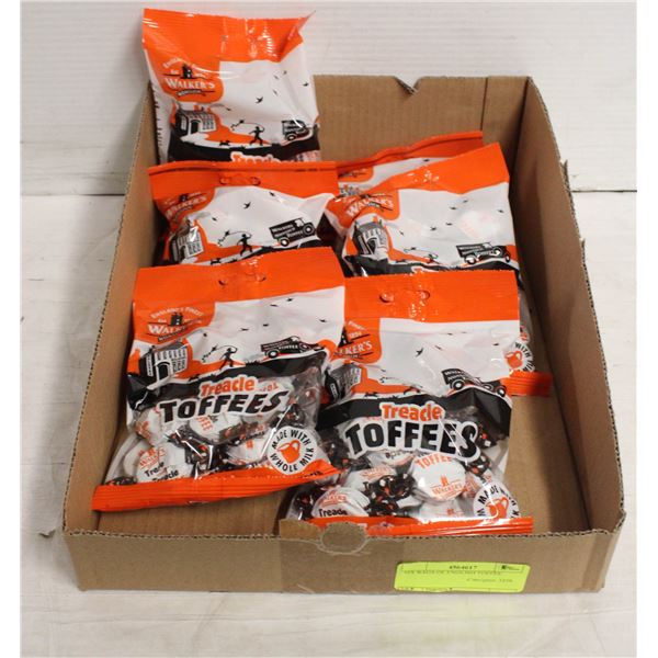 SIX BAGS OF ENGLISH TOFFEE