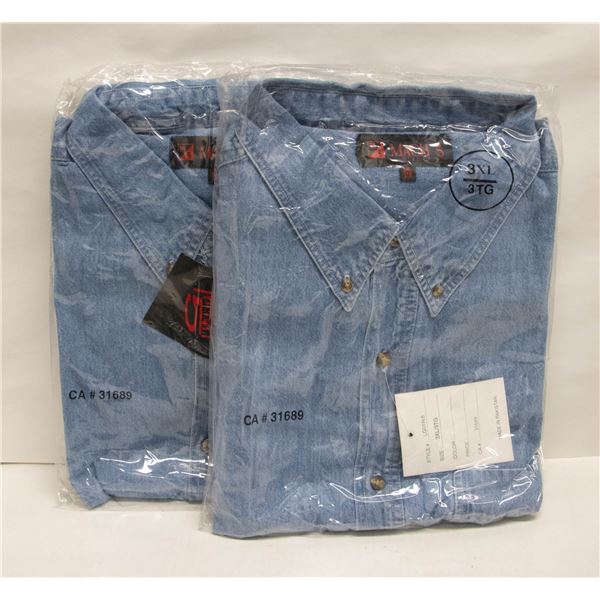 NEW MEN'S SHIRTS 2DENIM SIZE 3XL