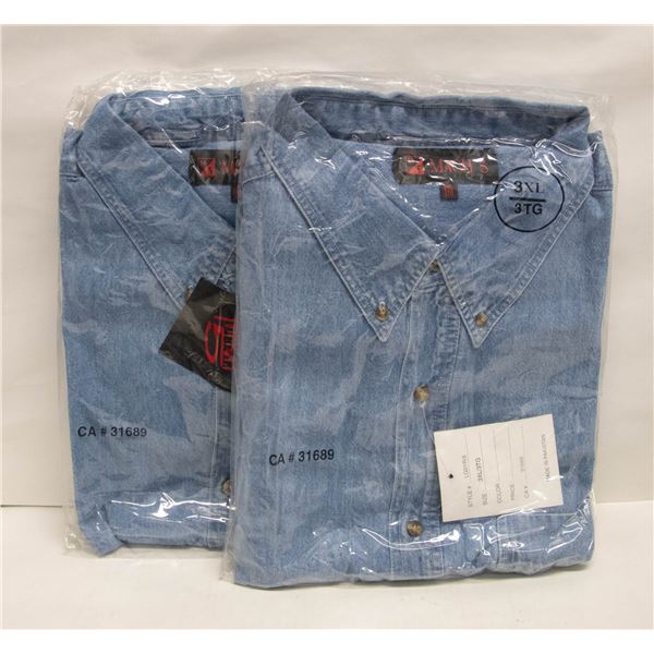 NEW MEN'S SHIRTS 2DENIM SIZE 3XL