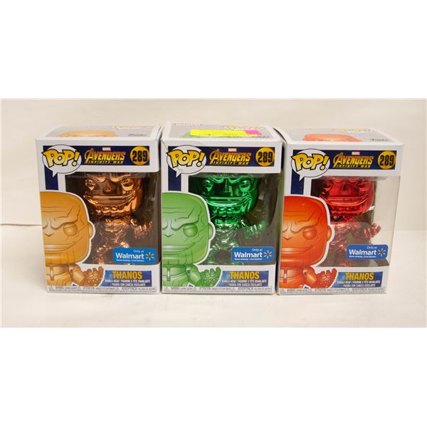 3 NEW THANOS FUNKO POP