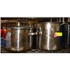 Image 1 : LARGE AND MEDIUM STAINLESS STOCK POTS