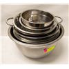 Image 1 : 8PC STAINLESS BOWLS SET