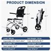 Image 1 : BRAND NEW LIGHT TRANSPORT WHEELCHAIR
